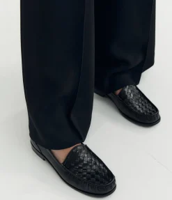 Woven Loafer in Black