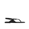 Woven Rope Sandal in Black