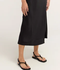 Woven Rope Sandal in Black
