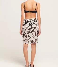 Wrap Mini Skirt in Magnolia