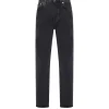Wular Straight Denim Pants in Washed Grey