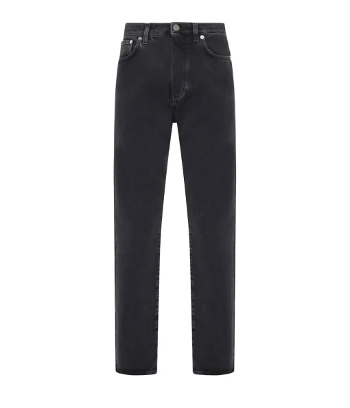 Wular Straight Denim Pants in Washed Grey