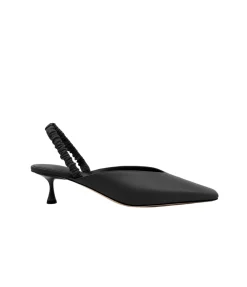 Zadie Pointed Mule in Black