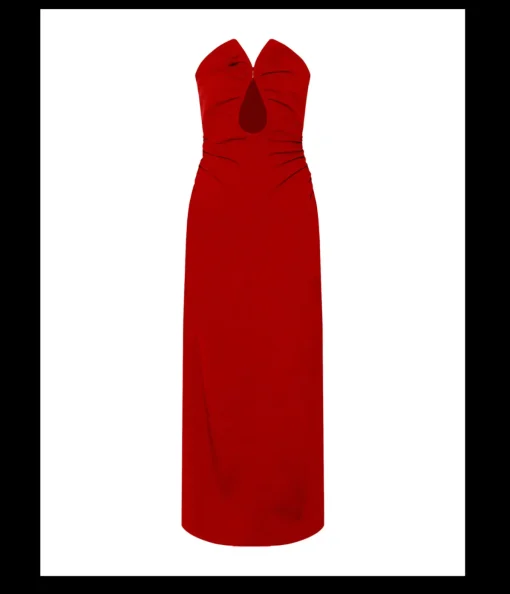Zoe Bodice Dress in Red