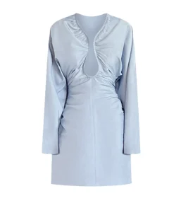 Zoe Mini Dress in Sky Blue