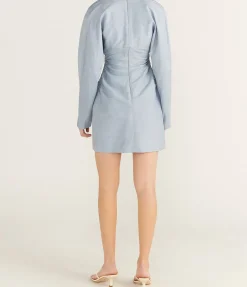 Zoe Mini Dress in Sky Blue